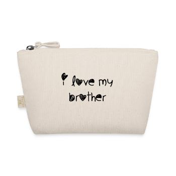 i love my brother - Organic Pouch - nature - Front
