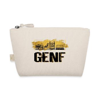 Genf Schweiz Stadt Skyline Heimat Liebe Gold - Bio-Täschchen - Natur - Vorne