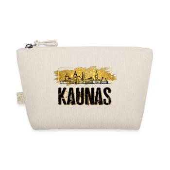 Kaunas Lithuania Skyline City Home Love Gold - Organic Pouch - nature - Front