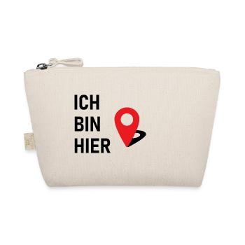 Ich bin hier 📍 - Bio-Täschchen - Natur - Vorne