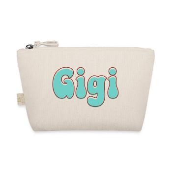Name Mädchen Gigi Retro Name Gigi Paar - Bio-Täschchen - Natur - Vorne