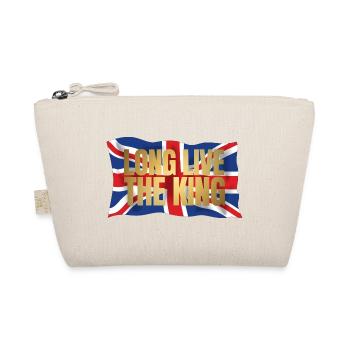British King Coronation Charles England Flag - Organic Pouch - nature - Front