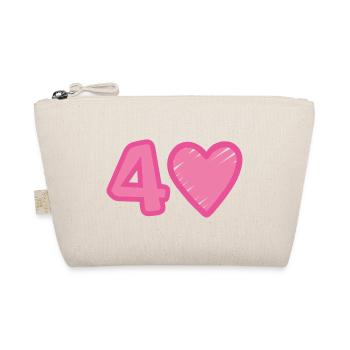 Cœur du 40e anniversaire - Trousse biologique - nature - Devant