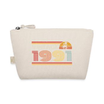 1991 Limited Edition Birthday Outfit 1991 vintag - Organic Pouch - nature - Front
