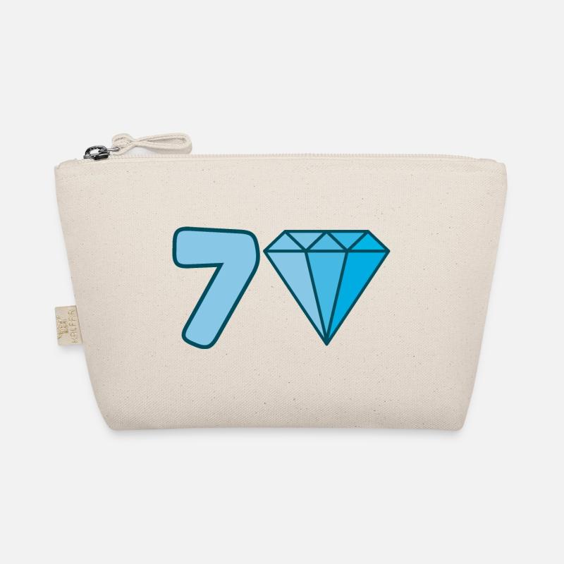 70th Birthday Diamond Organic Pouch