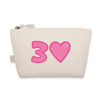 Cœur du 30e anniversaire - Trousse biologique - nature - Devant
