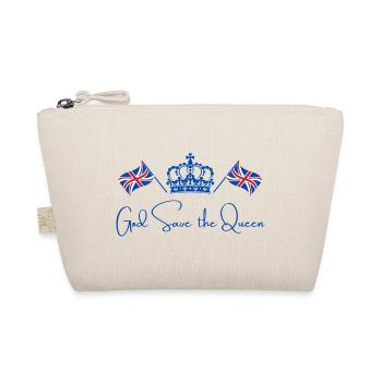 British Queen Coronation Camilla England Flag - Organic Pouch - nature - Front