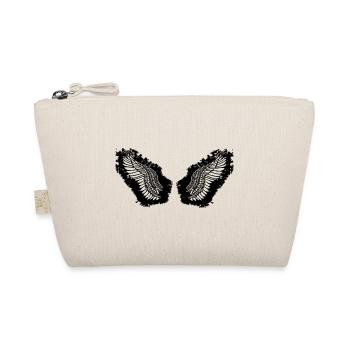 ailes d’ange, ailes, aquarelle, noir, ailes d’ange - Trousse biologique - nature - Devant