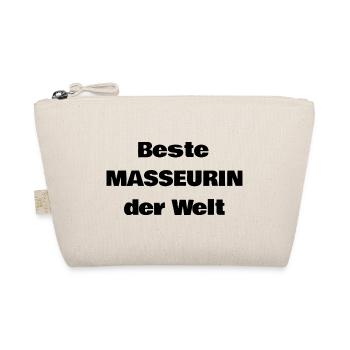 Beste Masseurin der Welt! Massagen, Massage - Bio-Täschchen - Natur - Vorne