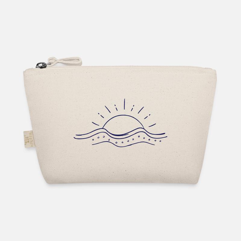 Wave and sun - Organic Pouch - nature