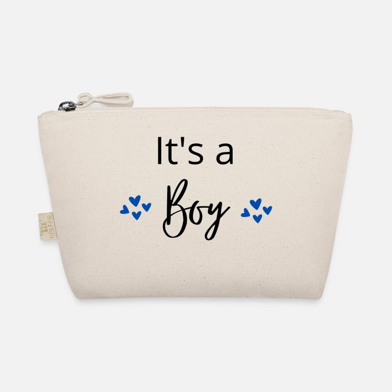 its a boy - Organic Pouch - nature