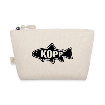 Fischkopp - Norddeutsch Fisch Fischkopf Norden - Bio-Täschchen - Natur - Vorne
