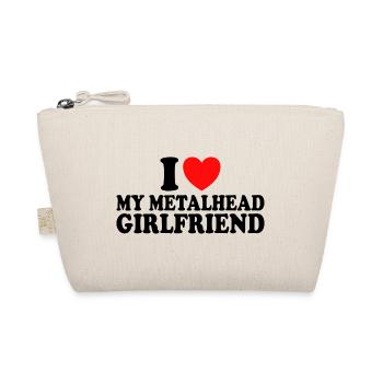 Ich liebe Metal Ich liebe meine Metal-Freundin - Bio-Täschchen - Natur - Vorne