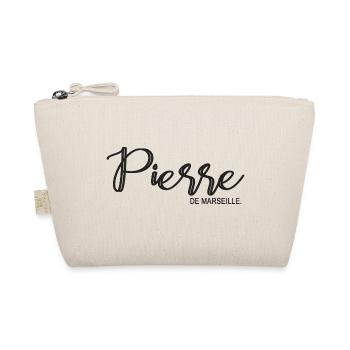 Pierre de Marseille Cadeau T shirt pierre - Trousse biologique - nature - Devant