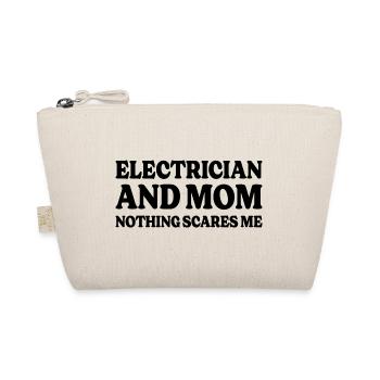 Humour Électricienne Et Maman - Trousse biologique - nature - Devant