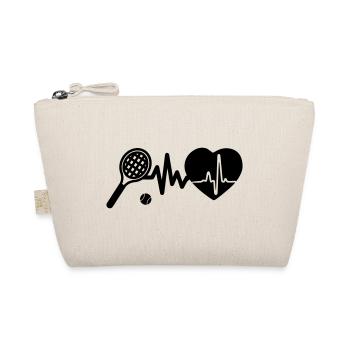Tennis is life heartbeat for tennis lovers - Organic Pouch - nature - Front