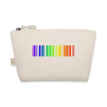 Regenbogen Strichcode, LGBT - Bio-Täschchen - Natur - Vorne