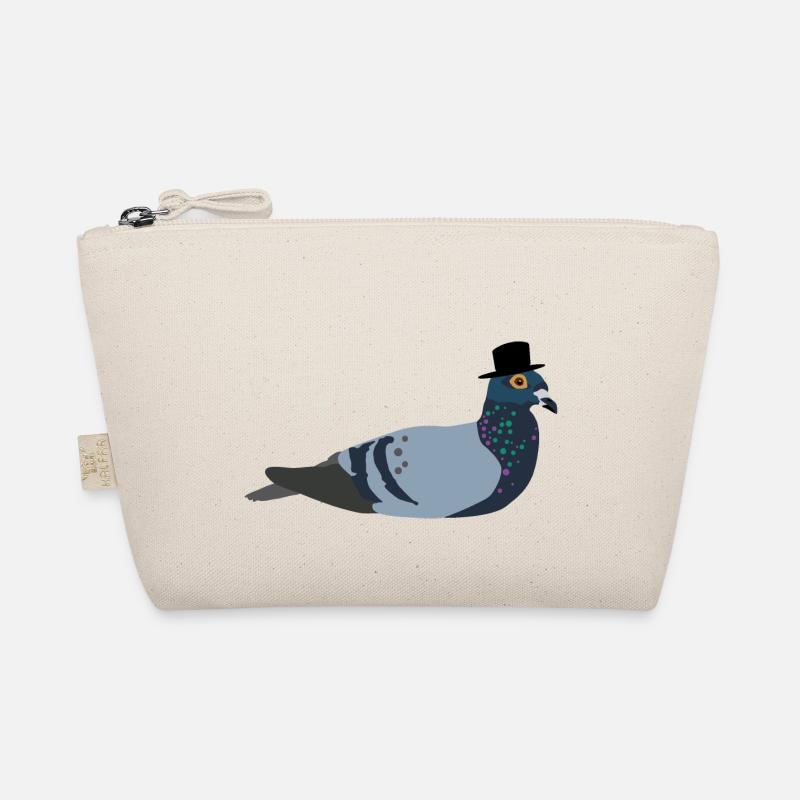 Taube mit Hut Bio-Täschchen