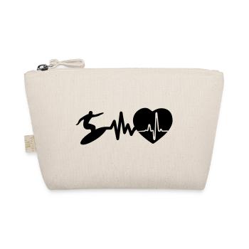 Le surf, c’est la vie Battement de cœur pour les surfeurs - Trousse biologique - nature - Devant