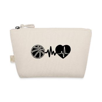 Basketball ist Leben Herzschlag für den Sport - Bio-Täschchen - Natur - Vorne