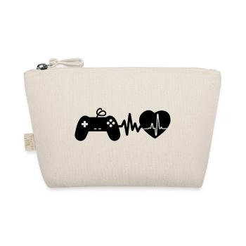 Gaming is life Heartbeat for gamers - Organic Pouch - nature - Front