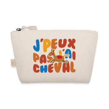 Je Peux Pas J'ai Cheval Retro Vintage - Trousse biologique - nature - Devant