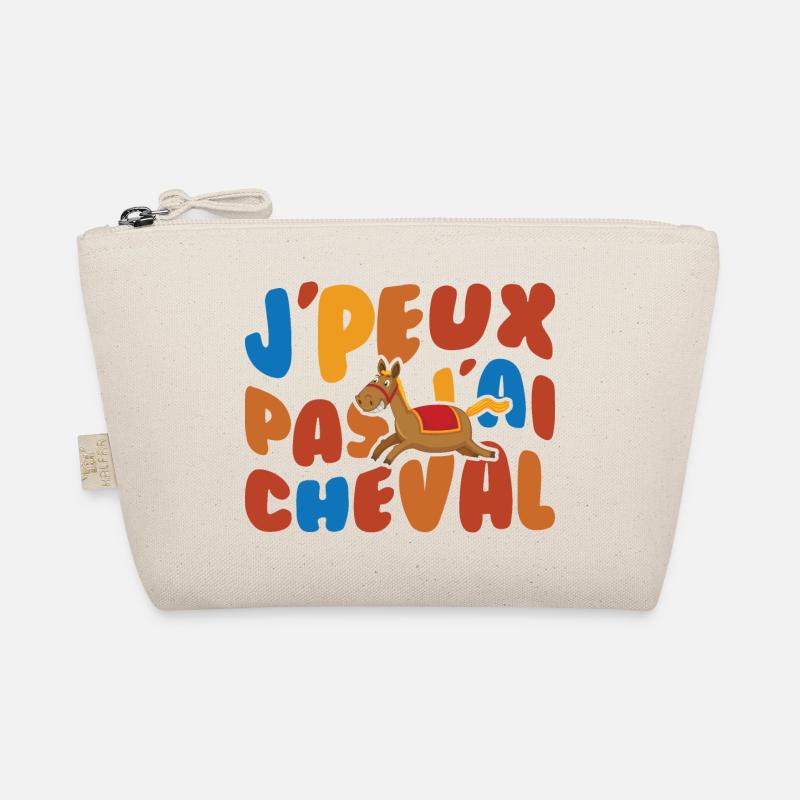 Je Peux Pas J'ai Cheval Retro Vintage Trousse biologique