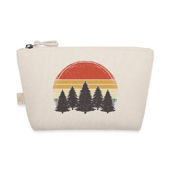 Sunset Trees Vintage Forest Grunge Tree Retro Nature - Organic Pouch - nature - Front