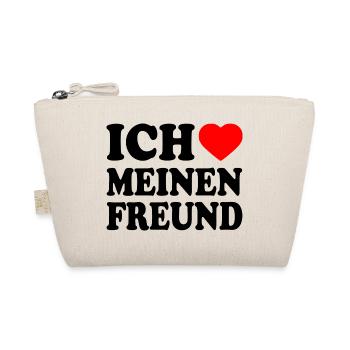 Ich liebe meinen freund - Bio-Täschchen - Natur - Vorne
