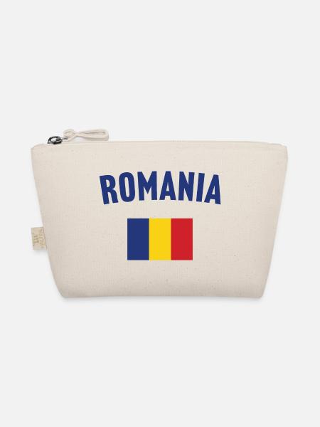 Romania Flag - Organic Pouch - nature - Front