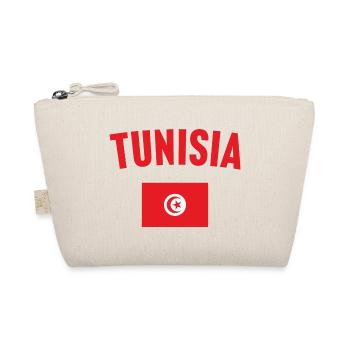 Tunesien Flagge - Bio-Täschchen - Natur - Vorne