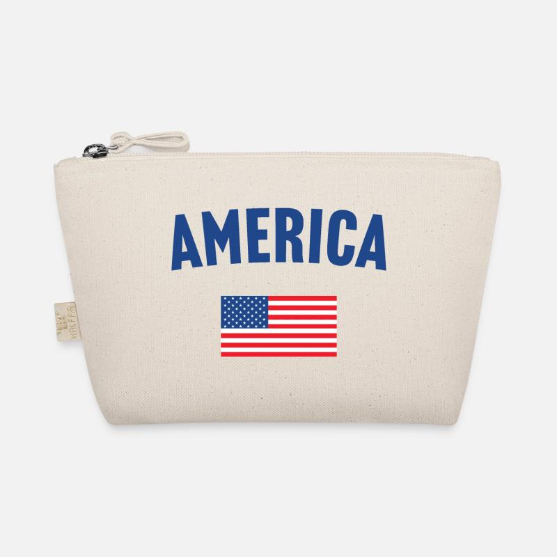 America Flag Organic Pouch