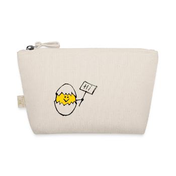 Hi Egg Design Clear Shell - Organic Pouch - nature - Front