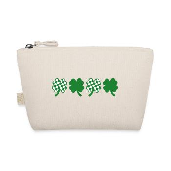 Trèfle Damier Fête Saint Patrick - Trousse biologique - nature - Devant