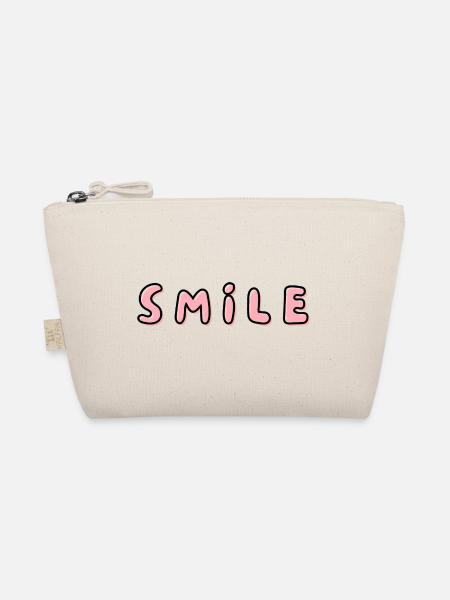 Smile - dein Lächeln zählt - Bio-Täschchen - Natur