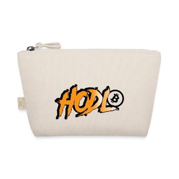HODL Bitcoin - Graffiti Style in Orange Black - Organic Pouch - nature - Front