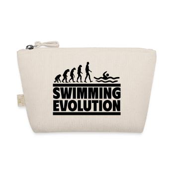 Schwimmen Evolution,Perfekt für Schwimmfans - Bio-Täschchen - Natur - Vorne
