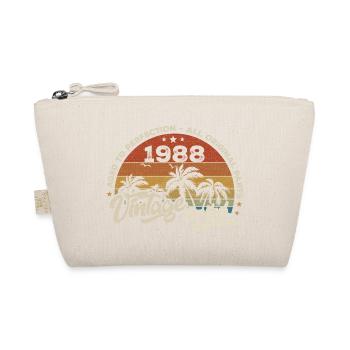 Vintage 1988 Geburtstag Retro 1988 - Bio-Täschchen - Natur - Vorne