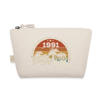 Vintage 1991 Geburtstag Retro 1991 - Bio-Täschchen - Natur - Vorne