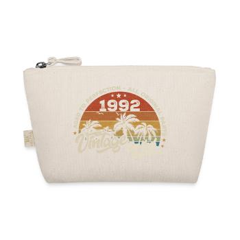 Vintage 1992 Birthday Retro 1992 - Organic Pouch - nature - Front