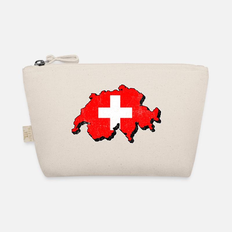 Carte de la Suisse avec le drapeau suisse Trousse biologique