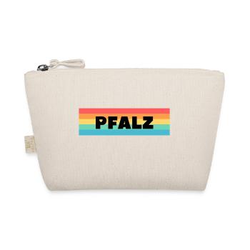 Pfalz Regenbogen mit Herz von PFALZstyle - Bio-Täschchen - Natur - Vorne