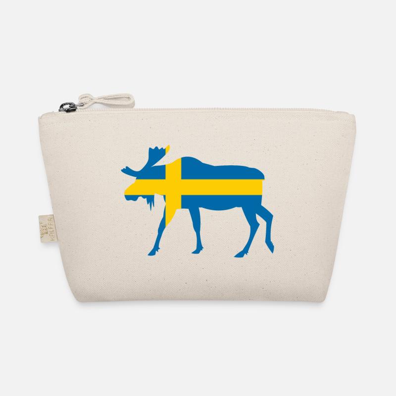 Elk Suède Drapeau Vacances Trousse biologique