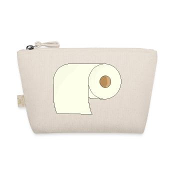 Minimalistische Toilettenpapierrolle - Bio-Täschchen - Natur - Vorne