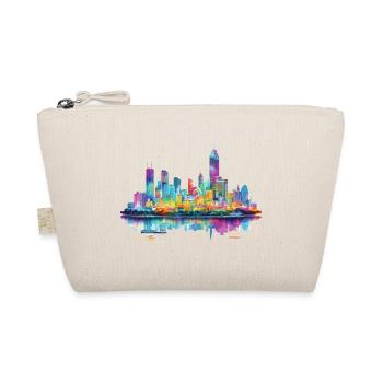 Bangkok, Thailand, Skyline, City, Asia, Neon, Colorful - Organic Pouch - nature - Front