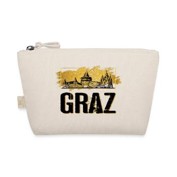 Graz Austria Skyline City Gold Home Love - Organic Pouch - nature - Front