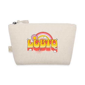 LGBTQ Regenbogen Bunt Liebe Stolz Homosexuell - Bio-Täschchen - Natur - Vorne