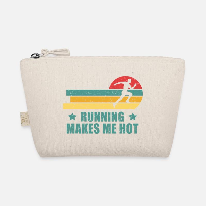 Runner Marathon Running makes me hot Organic Pouch