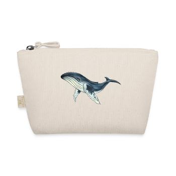 Humpback Whale Watercolor Whale Deep Sea Ocean Liner - Organic Pouch - nature - Front