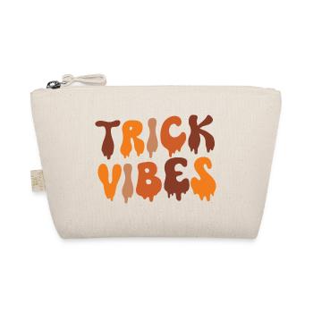 Trick Vibes Joke Funny Halloween - Organic Pouch - nature - Front